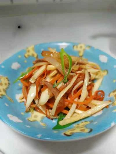 水たけのこの炒め物のレシピ