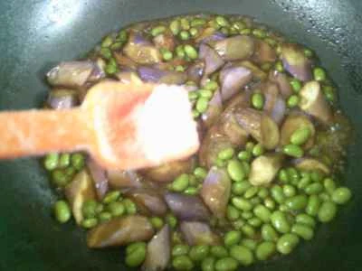 枝豆入りナスの煮込みの作り方：11