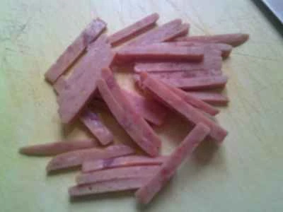 緑豆もやしとピーマンとランチョンミートの炒め物の作り方：4