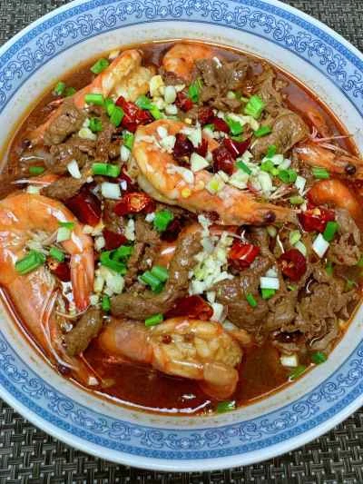 エビと牛肉のシチューのレシピ