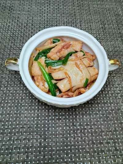 生姜入りイカのドライポットのレシピ