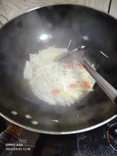 大根の炒め物レシピの手順：5