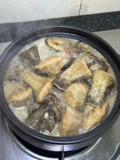土鍋でハタの煮込みを作る手順：13