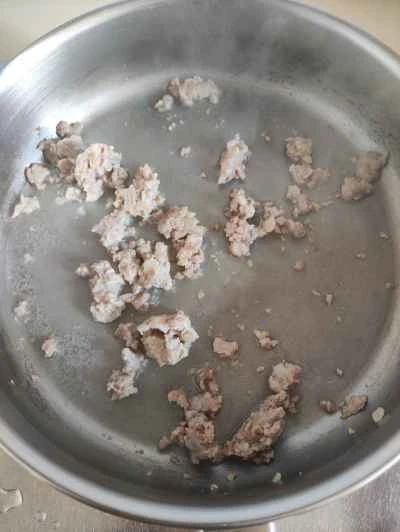 ひき肉入りレンコン炒めの作り方:3