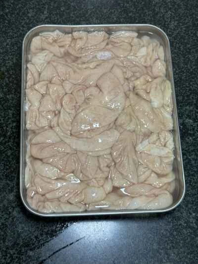 大豆入り豚腸煮込みの作り方：1