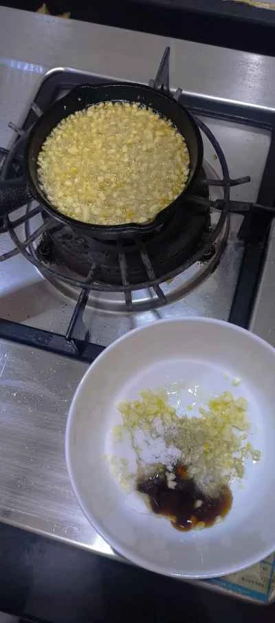 ガーリック春雨ホタテキャセロールの作り方：1