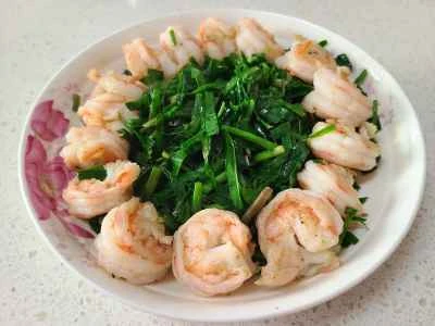 エビとニラの炒め物の作り方：5