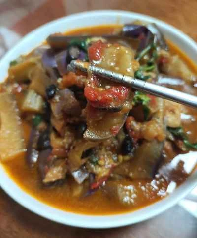 ナス入り豚バラ肉の煮込みの作り方：8