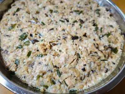 レンコン入りひき肉蒸しのレシピ