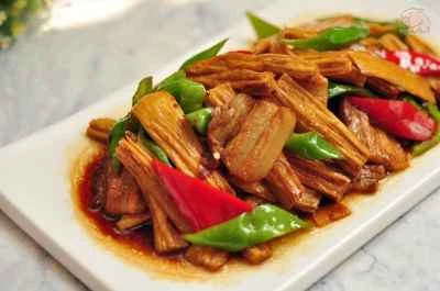 乾燥豆腐スティックの炒め物のレシピ