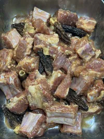 モレル茸入り蒸し豚スペアリブのレシピ手順：7