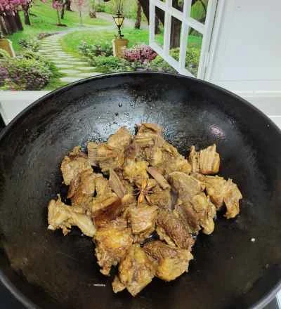 香ばしい牛肉の塊を作る手順：4