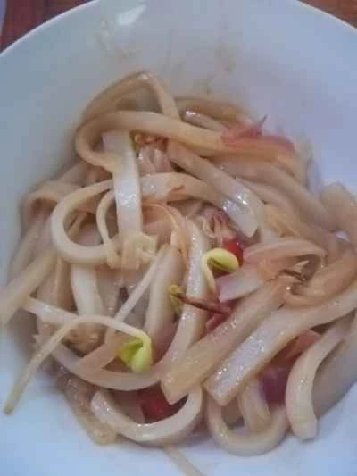 野菜入り冷麺炒めのレシピ