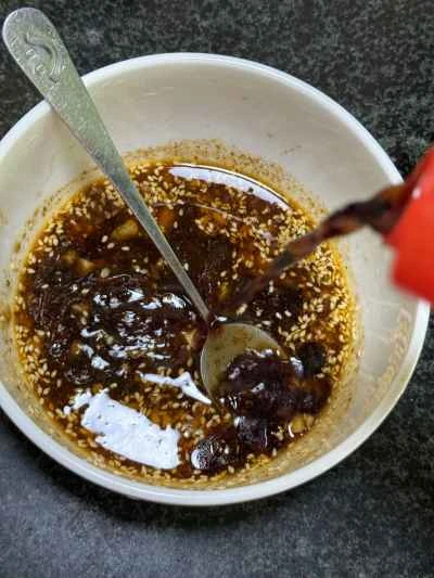 乾燥ユリのつぼみを使った煮込みトリッパの作り方：7