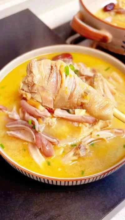 豚の胃袋とチキンのスープを作る手順：15