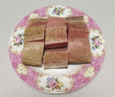 フライパンで焼いたサーモンのレシピ手順：1