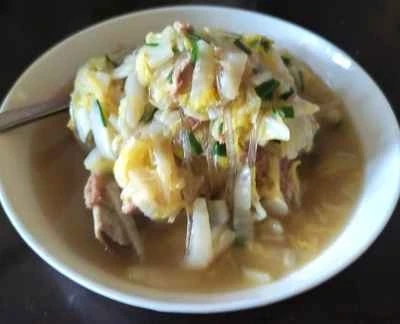 白菜入り豚バラ肉の煮込みの作り方：8