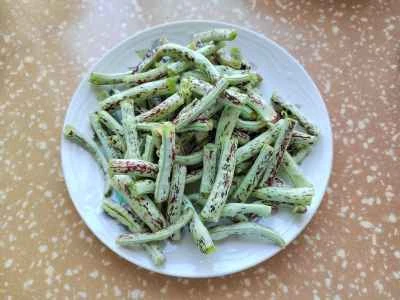 ササゲと牛肉の炒め物の作り方：3