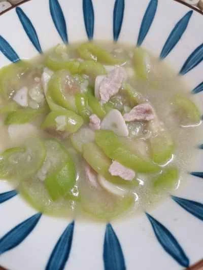 ヘチマと肉の炒め物のレシピ