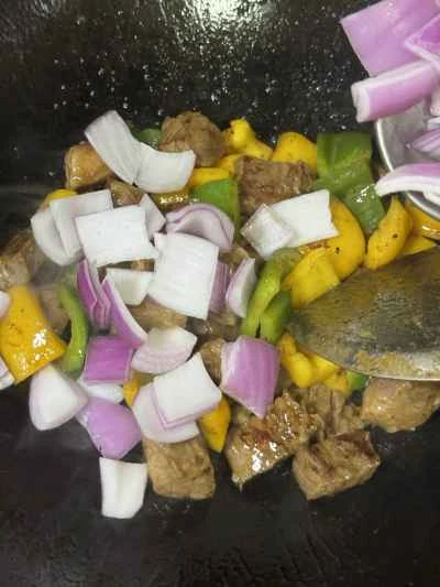 黒胡椒ビーフキューブのレシピ手順：9