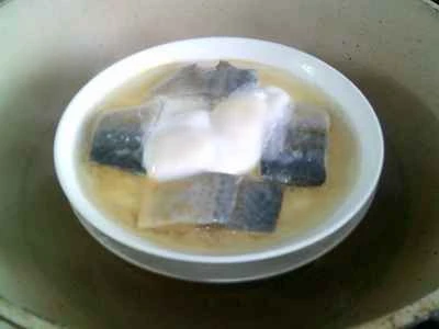 塩魚入り蒸し卵の作り方：7