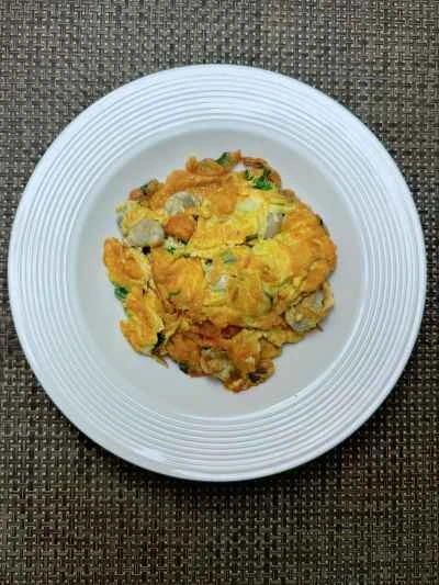 牡蠣オムレツの作り方：8