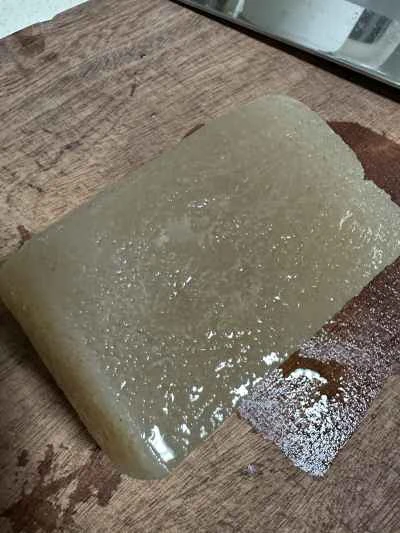 こんにゃく豆腐と紫蘇と檳榔の炒め物の作り方：1