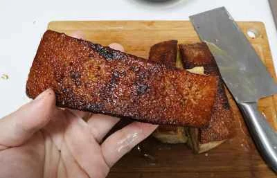 塩漬けカラシナを使った豚バラ肉の煮込みの作り方：11