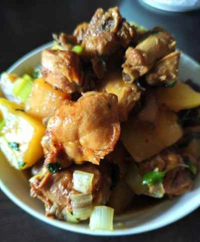 鶏肉とジャガイモの煮込みの作り方：9