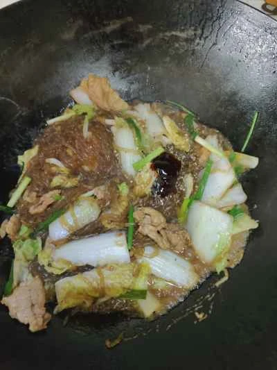 春雨とキャベツの炒め物の作り方：13