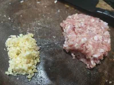 ひき肉とナスの作り方：3