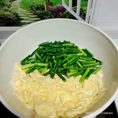 ニンニクの芽入り卵炒めの作り方：4