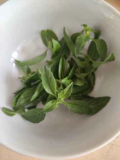 パクチーとシソの豚肉炒めの作り方：3