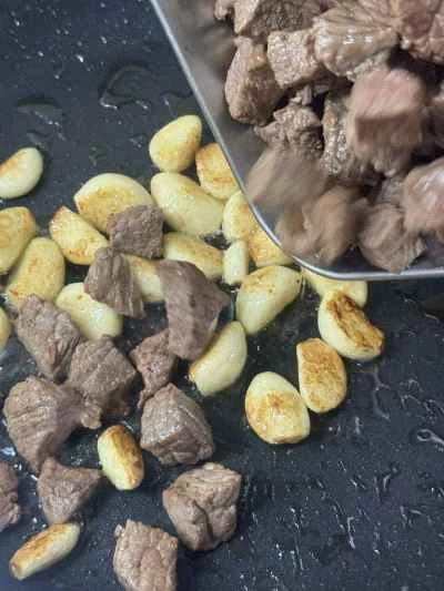 黒胡椒ビーフキューブのレシピ手順：8