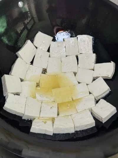 ネギ入り豆腐の煮込みの作り方：3