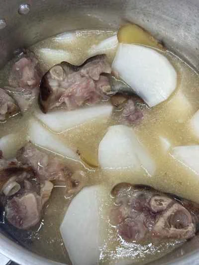 大根入り豚足煮込みの作り方：11