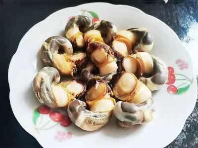 湯通ししたツブ貝の作り方：6