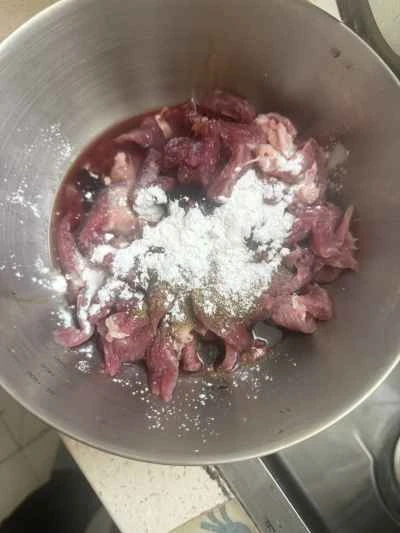 電気グリドル - クミンビーフのレシピ手順：3