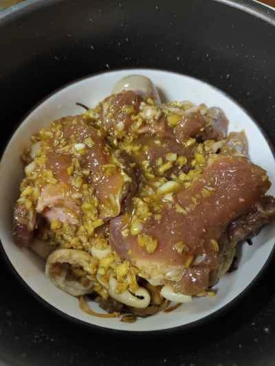 豚骨と腸の蒸し煮の作り方：14