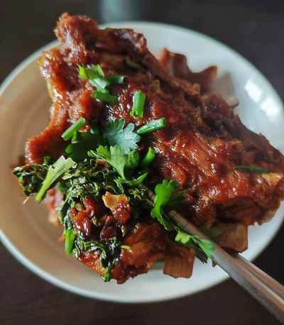 ラムの背骨の煮込みレシピ