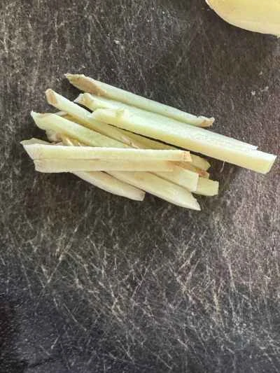 蒸し鶏と栗のレシピ手順：2