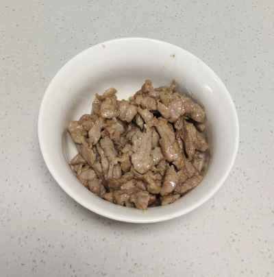 細切り豚肉とニンジン、エリンギの炒め物の作り方：3