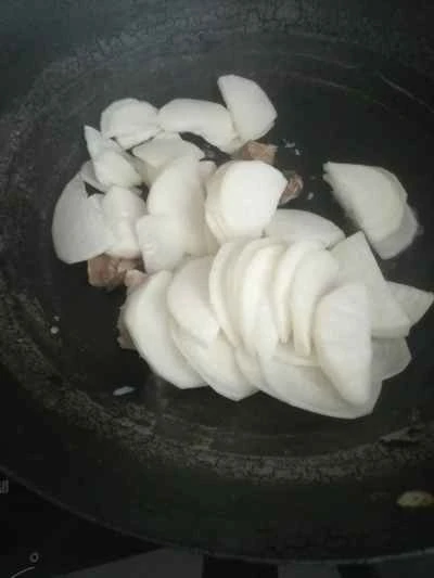 羊肉と水菜の炒め物の作り方：4