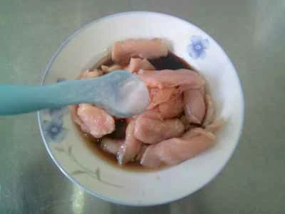 鶏胸肉と冬筍の炒め物の作り方：5