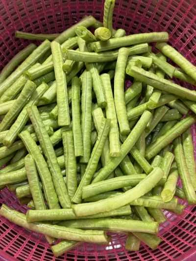 インゲン豆の炒め物の作り方：2