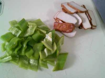 牛肉と乾燥豆腐とピーマンの炒め物の作り方：2