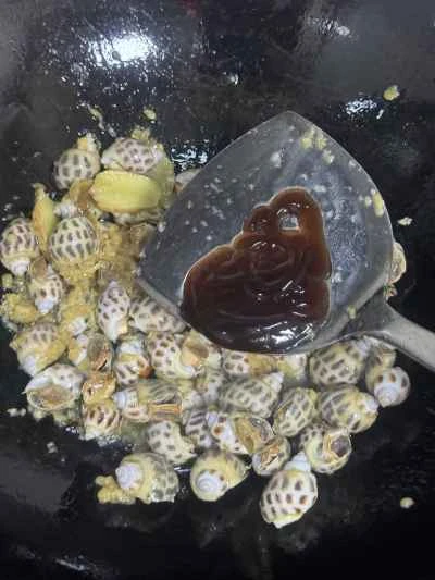 ニンニクとマスタードのツブ貝の作り方：7