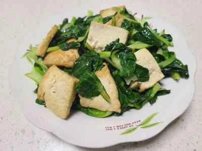 白黒キャベツ入り豆腐炒めの作り方:4