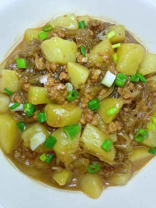じゃがいも、ひき肉、春雨の煮込みの作り方：12