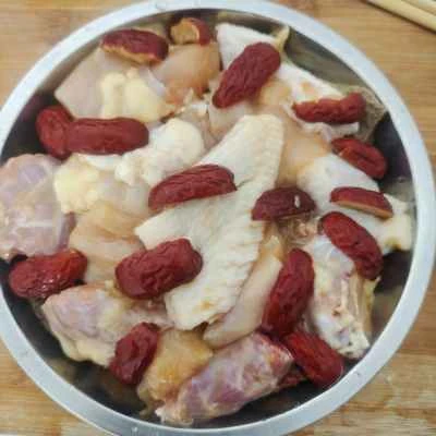 炊飯器で作る蒸し鶏と鹿角茸の作り方：4